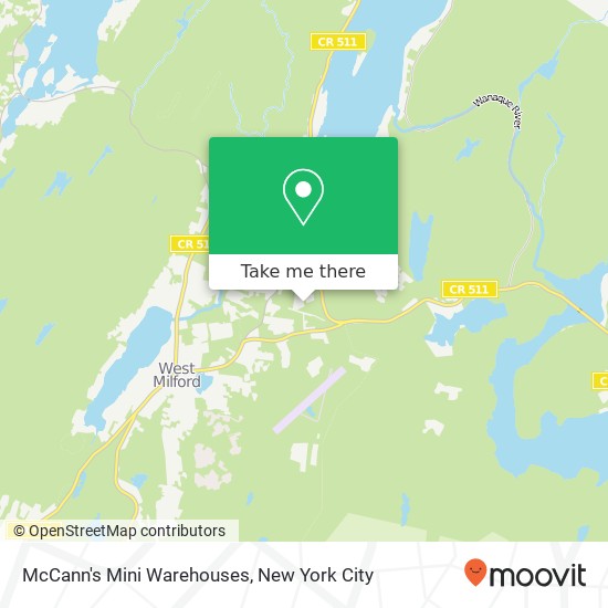 McCann's Mini Warehouses, 1815 Greenwood Lake Tpke map