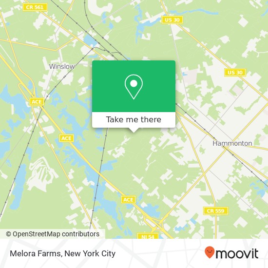 Mapa de Melora Farms