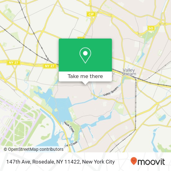 Mapa de 147th Ave, Rosedale, NY 11422