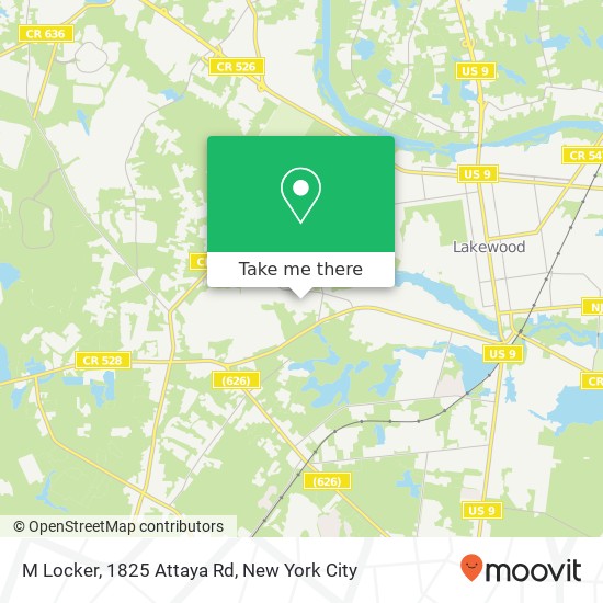 M Locker, 1825 Attaya Rd map