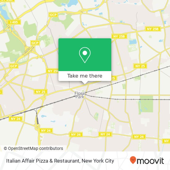 Italian Affair Pizza & Restaurant, 225 Jericho Tpke map