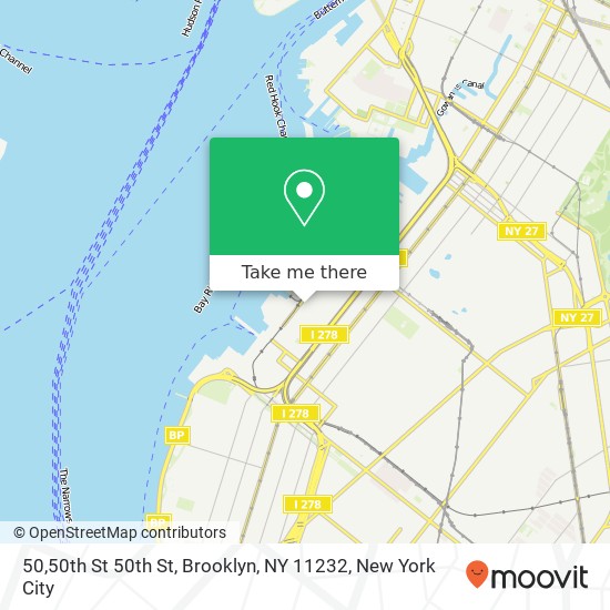 Mapa de 50,50th St 50th St, Brooklyn, NY 11232