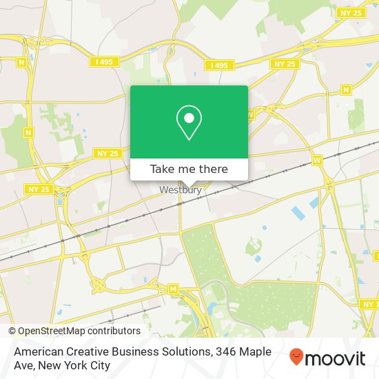 Mapa de American Creative Business Solutions, 346 Maple Ave