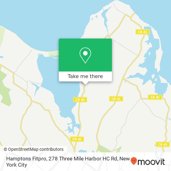 Hamptons Fitpro, 278 Three Mile Harbor HC Rd map