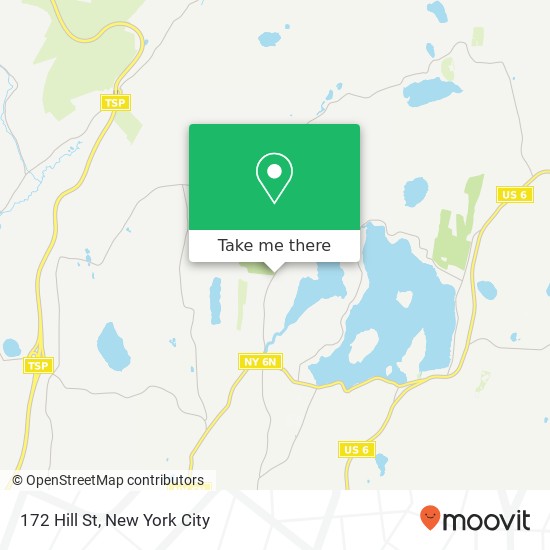 Mapa de 172 Hill St, Mahopac, NY 10541