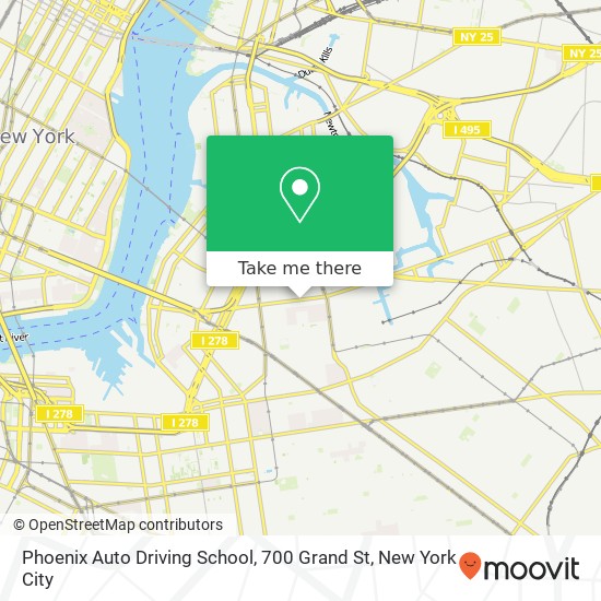 Mapa de Phoenix Auto Driving School, 700 Grand St