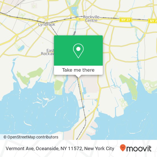 Mapa de Vermont Ave, Oceanside, NY 11572