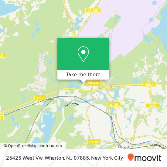 Mapa de 25425 West Vw, Wharton, NJ 07885