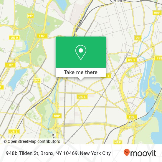 Mapa de 948b Tilden St, Bronx, NY 10469