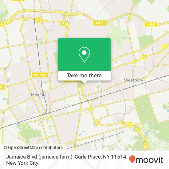 Mapa de Jamaica Blvd (jamaica farm), Carle Place, NY 11514