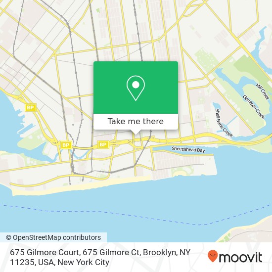 675 Gilmore Court, 675 Gilmore Ct, Brooklyn, NY 11235, USA map