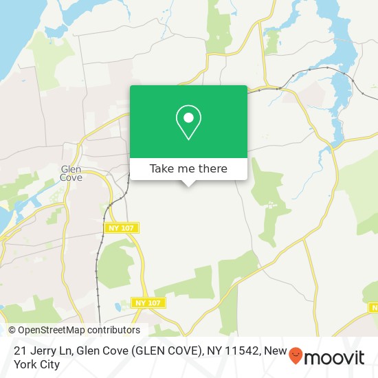 21 Jerry Ln, Glen Cove (GLEN COVE), NY 11542 map
