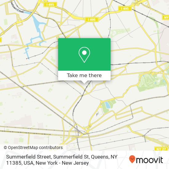 Mapa de Summerfield Street, Summerfield St, Queens, NY 11385, USA