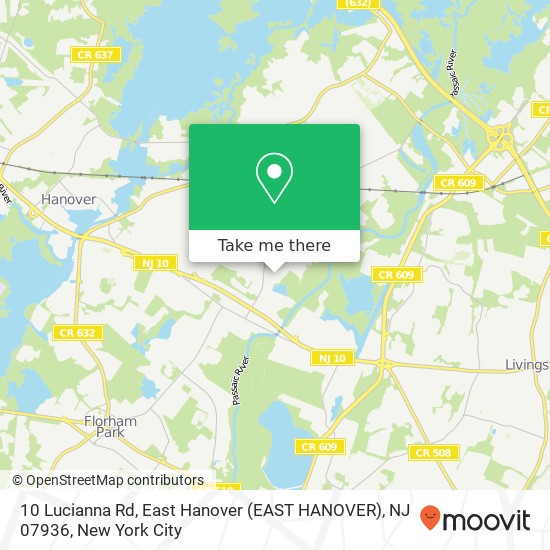 10 Lucianna Rd, East Hanover (EAST HANOVER), NJ 07936 map