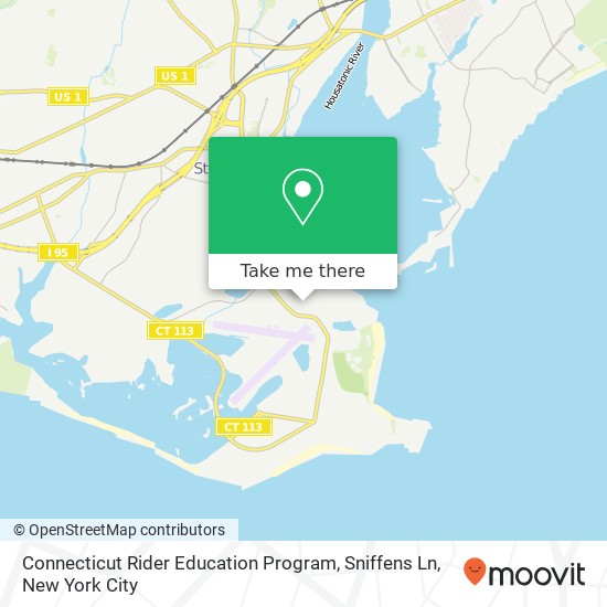 Mapa de Connecticut Rider Education Program, Sniffens Ln