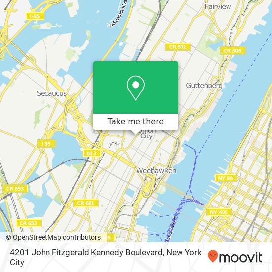 4201 John Fitzgerald Kennedy Boulevard map