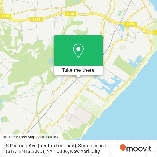 S Railroad Ave (bedford railroad), Staten Island (STATEN ISLAND), NY 10306 map