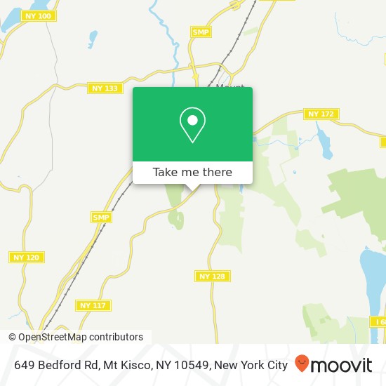 Mapa de 649 Bedford Rd, Mt Kisco, NY 10549