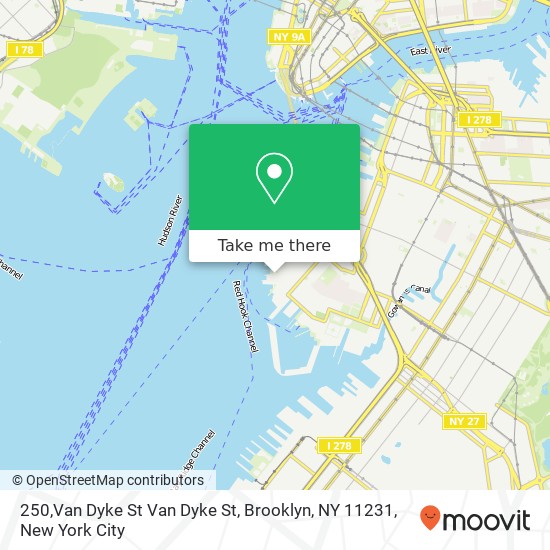 Mapa de 250,Van Dyke St Van Dyke St, Brooklyn, NY 11231