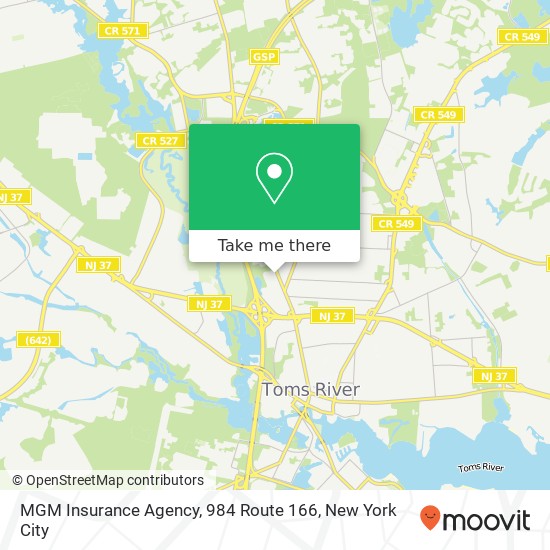 MGM Insurance Agency, 984 Route 166 map