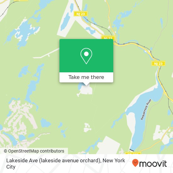 Mapa de Lakeside Ave (lakeside avenue orchard), Stockholm, NJ 07460