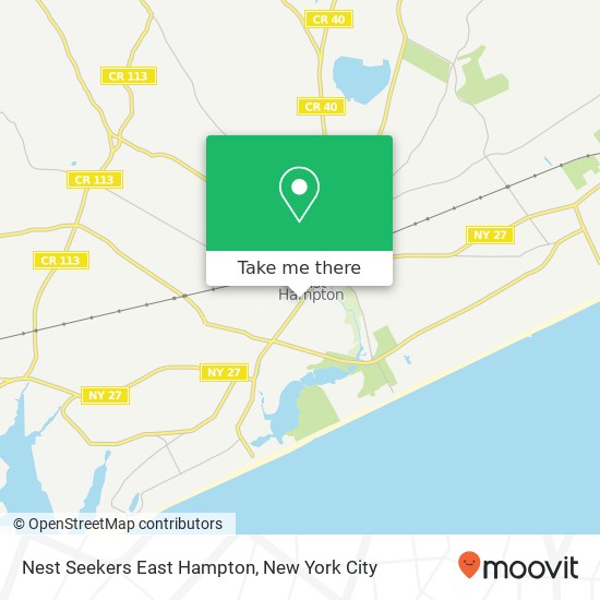 Nest Seekers East Hampton, 75 Main St map