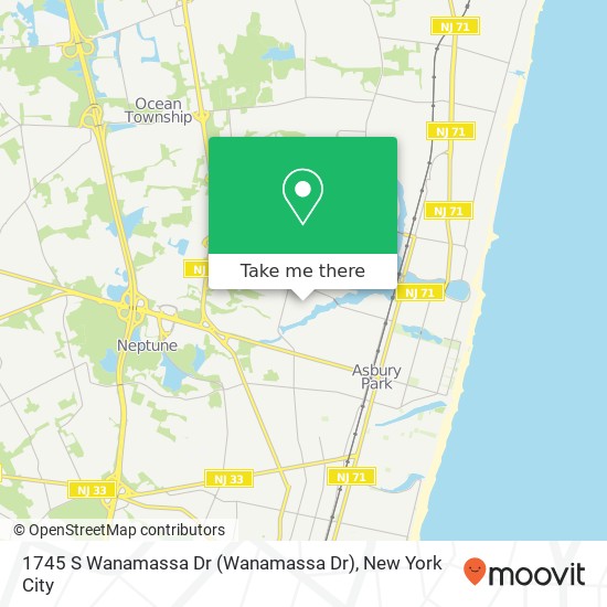 1745 S Wanamassa Dr (Wanamassa Dr), Ocean Twp, NJ 07712 map