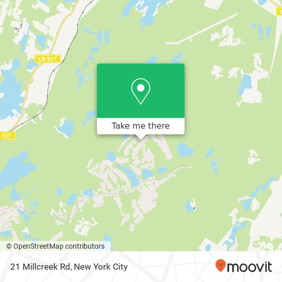 Mapa de 21 Millcreek Rd, Sparta, NJ 07871
