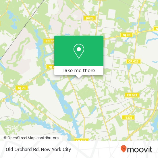 Mapa de Old Orchard Rd, Toms River, NJ 08755