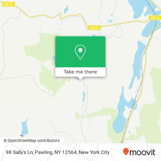 Mapa de 98 Sally's Ln, Pawling, NY 12564