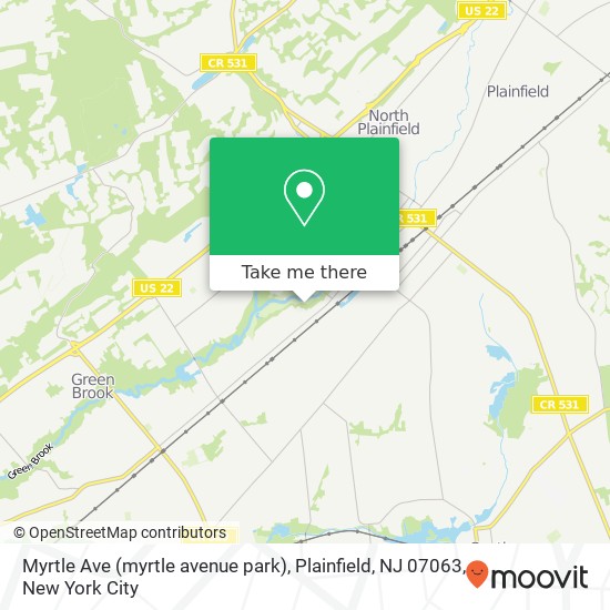 Myrtle Ave (myrtle avenue park), Plainfield, NJ 07063 map