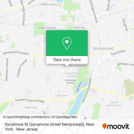 Sycamore St (sycamore street hempstead) map