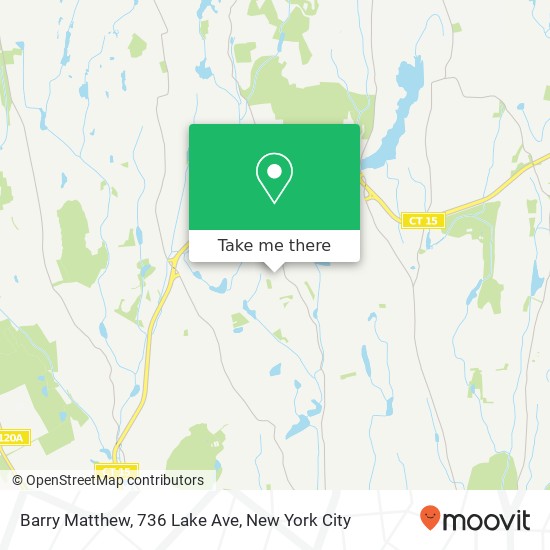 Mapa de Barry Matthew, 736 Lake Ave
