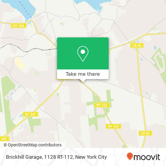 Mapa de Brickhill Garage, 1128 RT-112