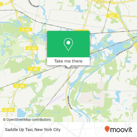 Mapa de Saddle Up Taxi