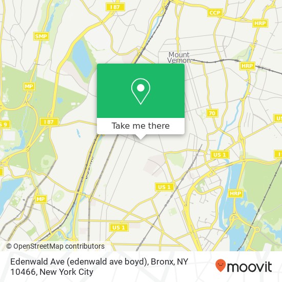 Edenwald Ave (edenwald ave boyd), Bronx, NY 10466 map