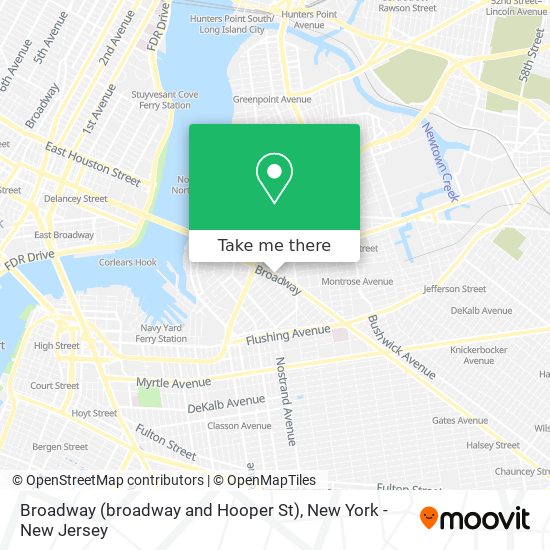Mapa de Broadway (broadway and Hooper St)