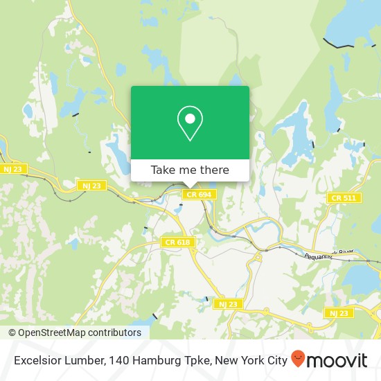 Mapa de Excelsior Lumber, 140 Hamburg Tpke