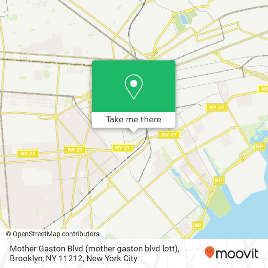 Mother Gaston Blvd (mother gaston blvd lott), Brooklyn, NY 11212 map