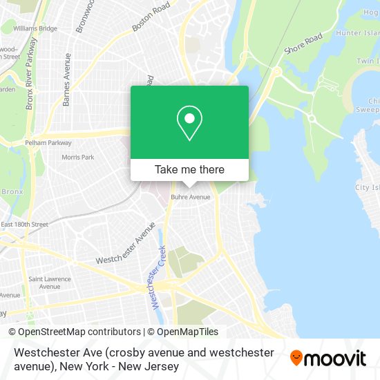 Westchester Ave (crosby avenue and westchester avenue) map