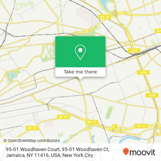 95-01 Woodhaven Court, 95-01 Woodhaven Ct, Jamaica, NY 11416, USA map
