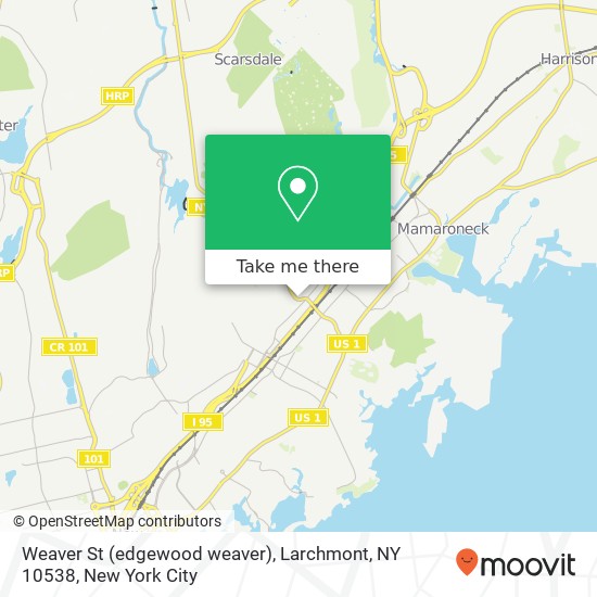 Weaver St (edgewood weaver), Larchmont, NY 10538 map