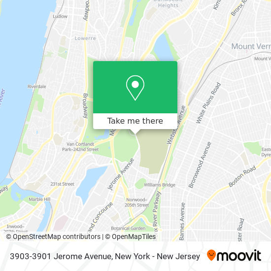 3903-3901 Jerome Avenue map