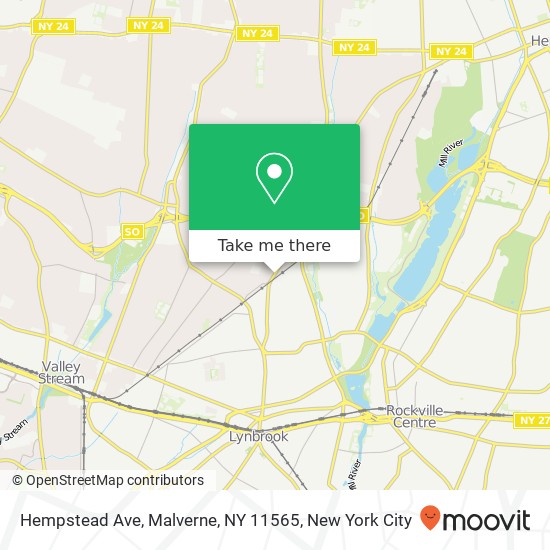 Hempstead Ave, Malverne, NY 11565 map