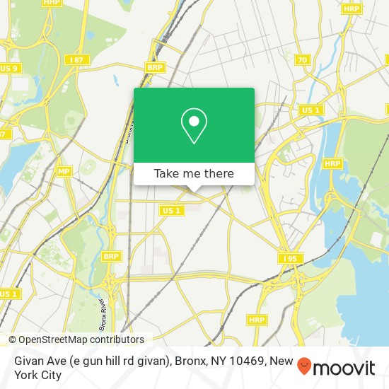 Givan Ave (e gun hill rd givan), Bronx, NY 10469 map