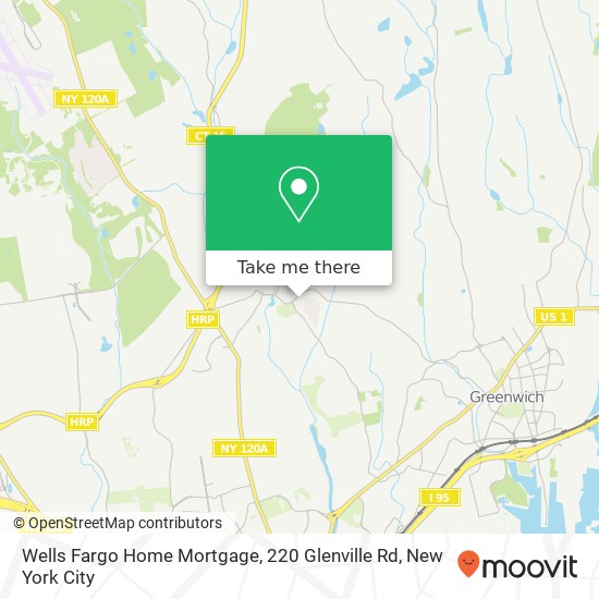 Mapa de Wells Fargo Home Mortgage, 220 Glenville Rd