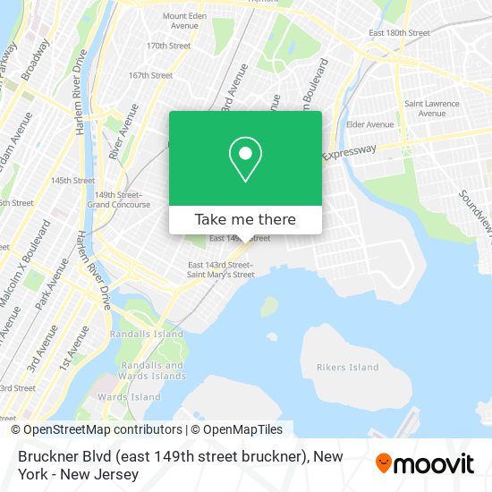 Mapa de Bruckner Blvd (east 149th street bruckner)