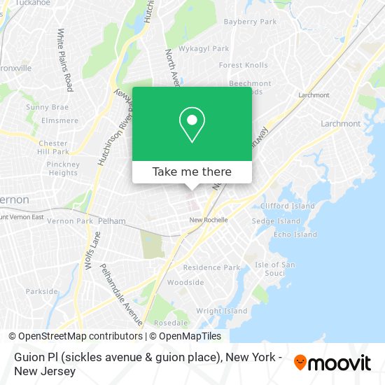 Guion Pl (sickles avenue & guion place) map