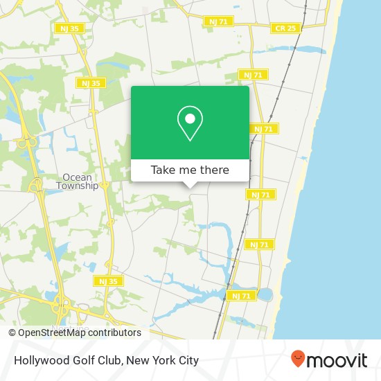 Hollywood Golf Club, 510 Roseld Ave map