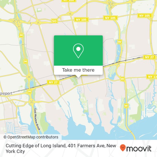 Mapa de Cutting Edge of Long Island, 401 Farmers Ave